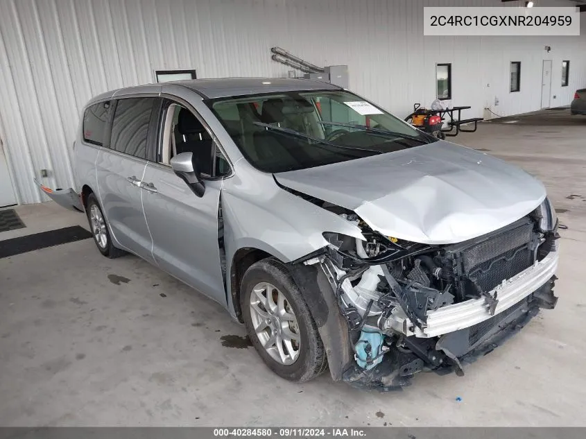 2022 Chrysler Voyager Lx VIN: 2C4RC1CGXNR204959 Lot: 40284580