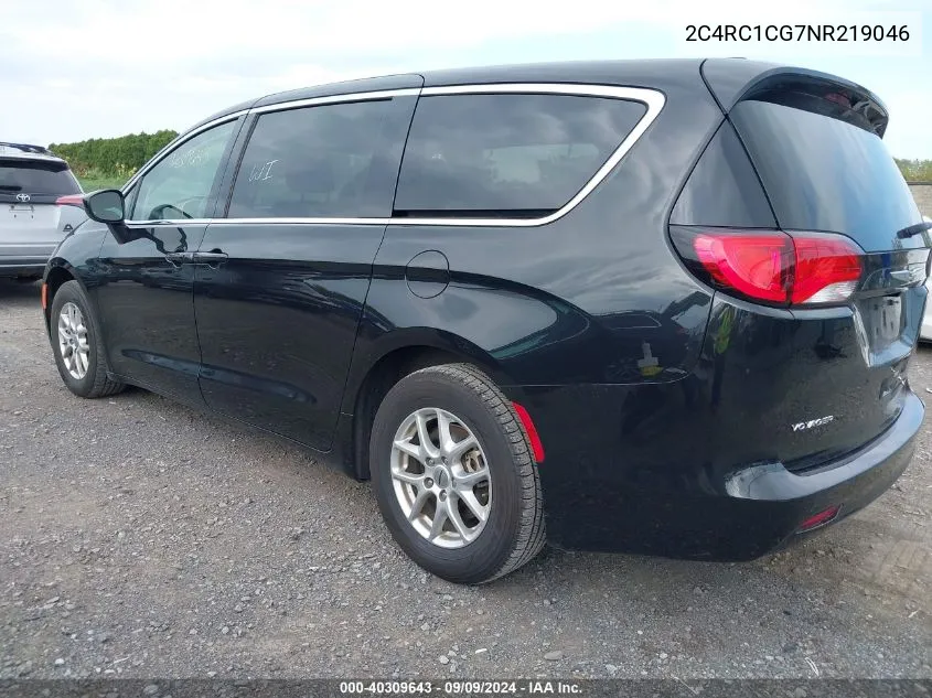 2022 Chrysler Voyager Lx VIN: 2C4RC1CG7NR219046 Lot: 40309643