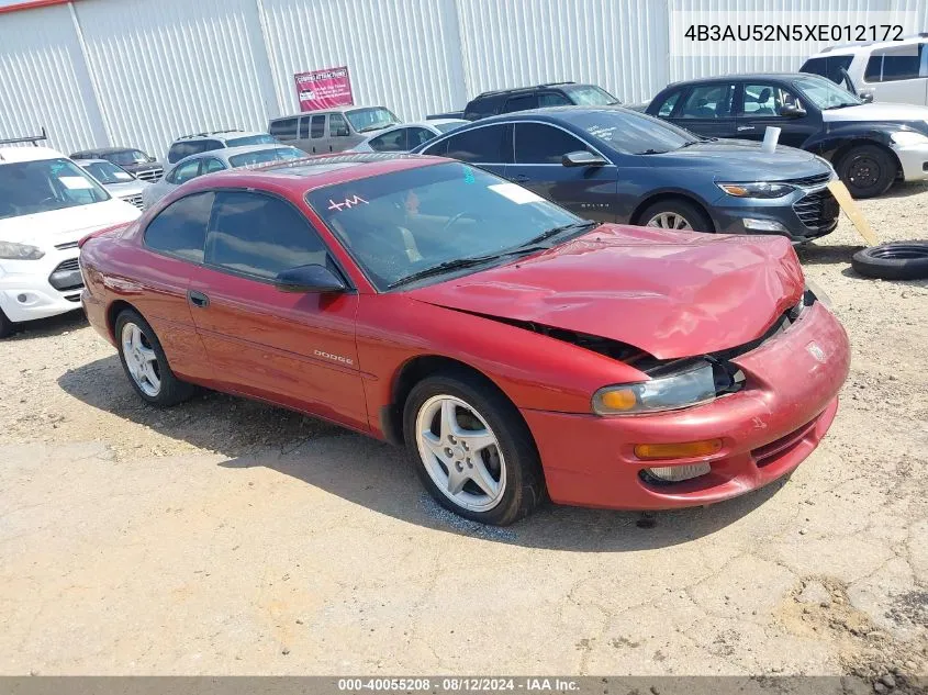 4B3AU52N5XE012172 1999 Dodge Avenger Es