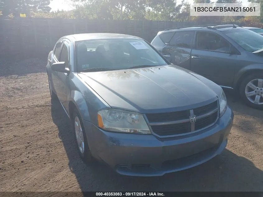 2010 Dodge Avenger Sxt VIN: 1B3CC4FB5AN215061 Lot: 40353083