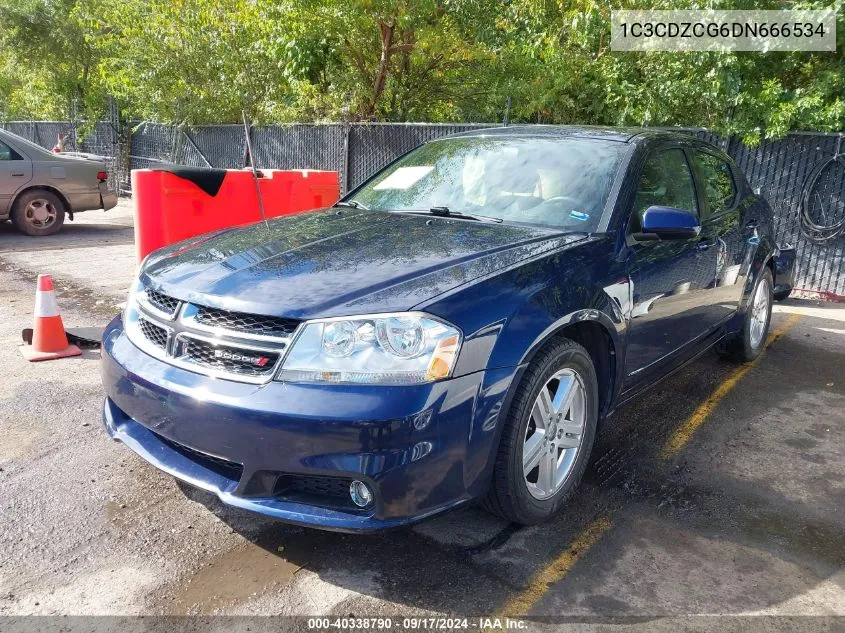 2013 Dodge Avenger Sxt VIN: 1C3CDZCG6DN666534 Lot: 40338790