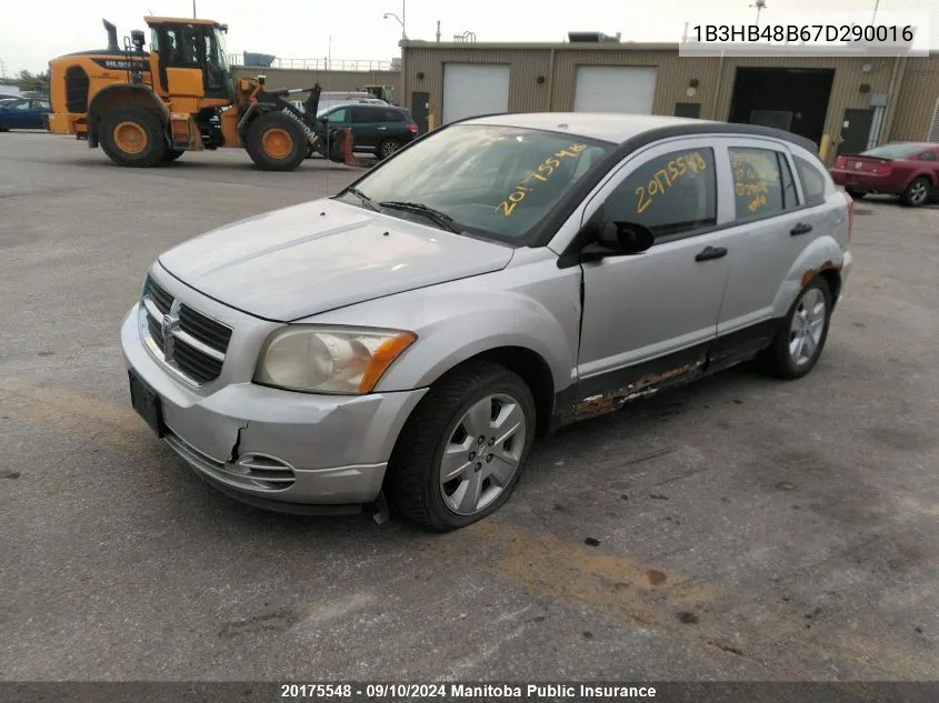 2007 Dodge Caliber Sxt VIN: 1B3HB48B67D290016 Lot: 20175548