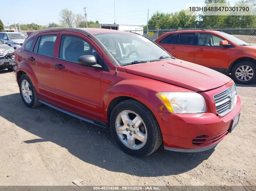 2007 Dodge Caliber Sxt VIN: 1B3HB48B47D301790 Lot: 40314246