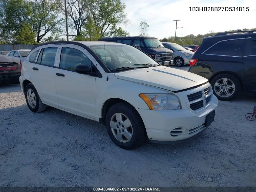 1B3HB28B27D534815 2007 Dodge Caliber