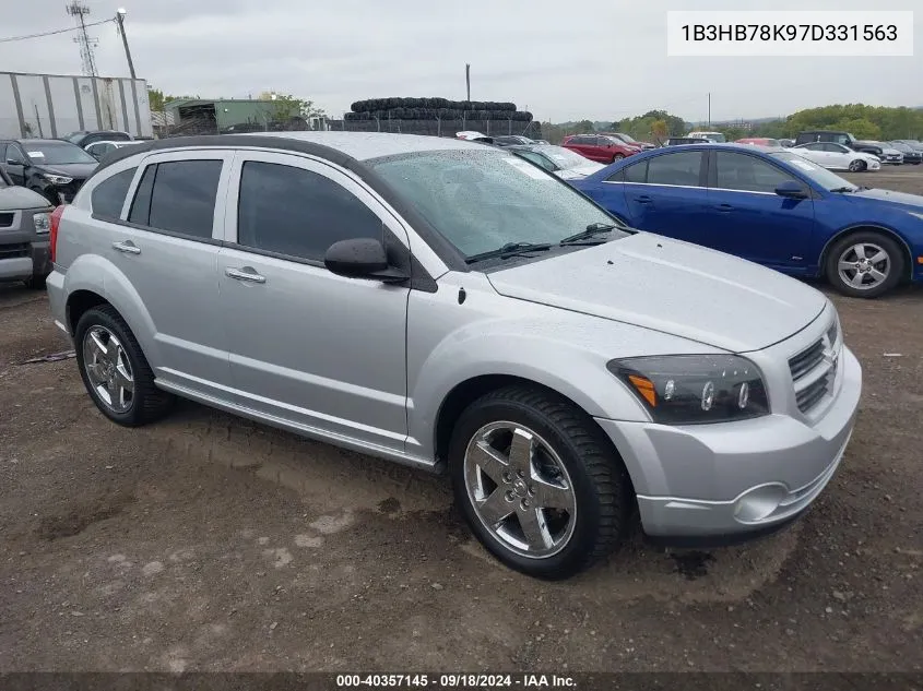 2007 Dodge Caliber R/T VIN: 1B3HB78K97D331563 Lot: 40357145