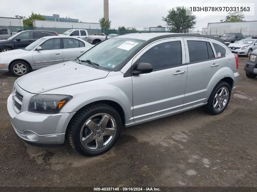 2007 Dodge Caliber R/T VIN: 1B3HB78K97D331563 Lot: 40357145