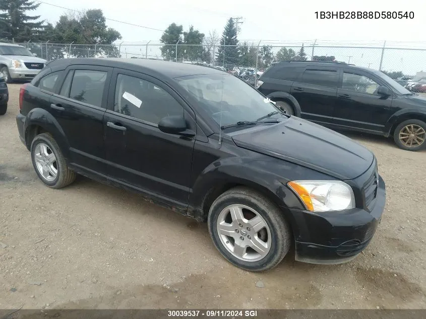 2008 Dodge Caliber VIN: 1B3HB28B88D580540 Lot: 30039537