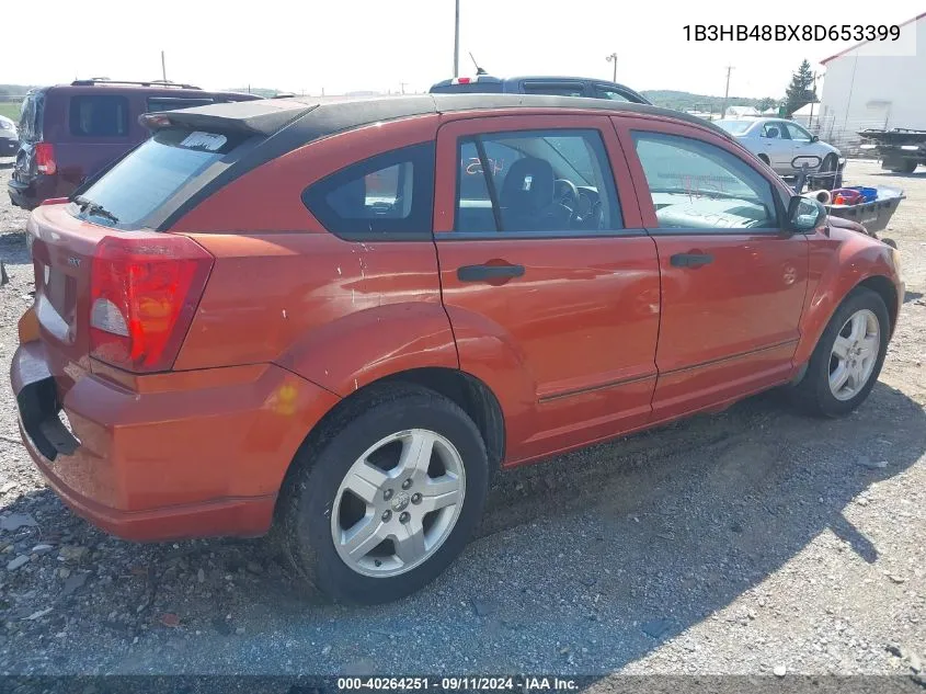 1B3HB48BX8D653399 2008 Dodge Caliber Sxt