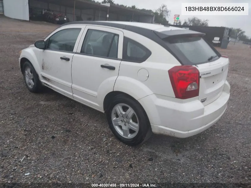 1B3HB48BX8D666024 2008 Dodge Caliber Sxt