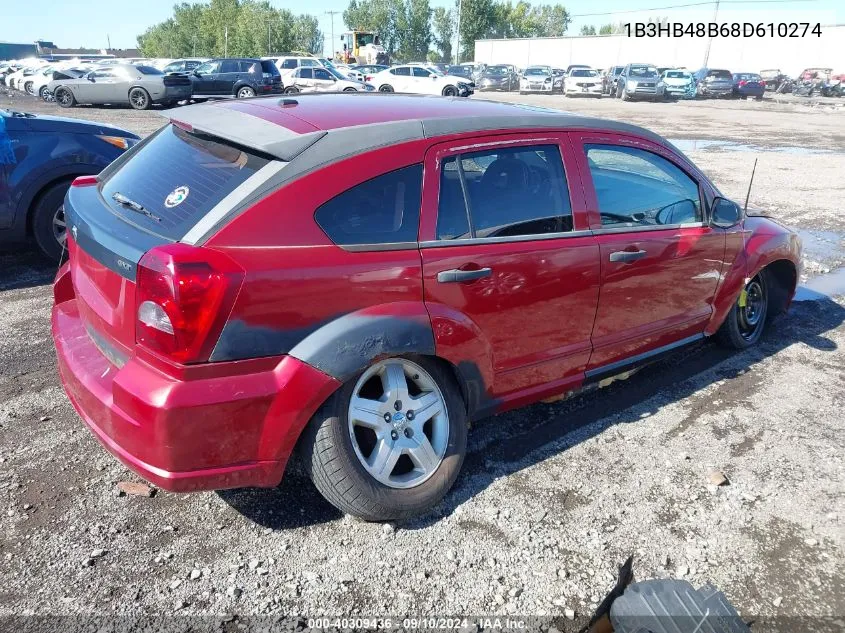 1B3HB48B68D610274 2008 Dodge Caliber Sxt