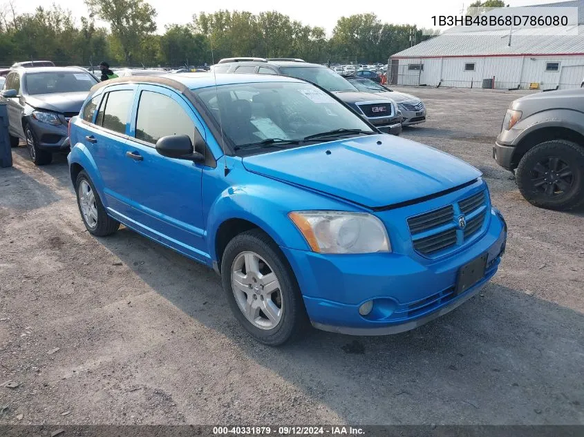 2008 Dodge Caliber Sxt VIN: 1B3HB48B68D786080 Lot: 40331879