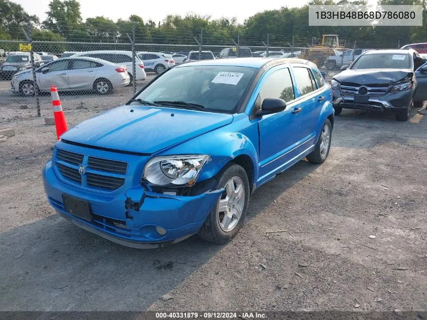 1B3HB48B68D786080 2008 Dodge Caliber Sxt