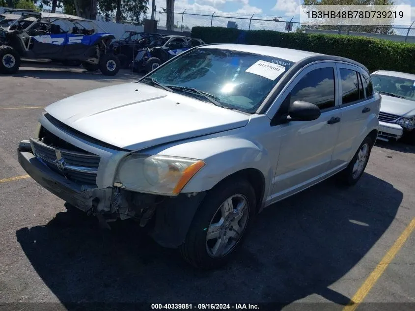 1B3HB48B78D739219 2008 Dodge Caliber Sxt