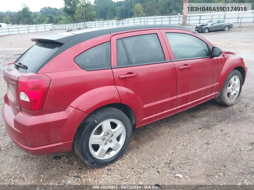 2009 Dodge Caliber Sxt VIN: 1B3HB48A59D174915 Lot: 39238831