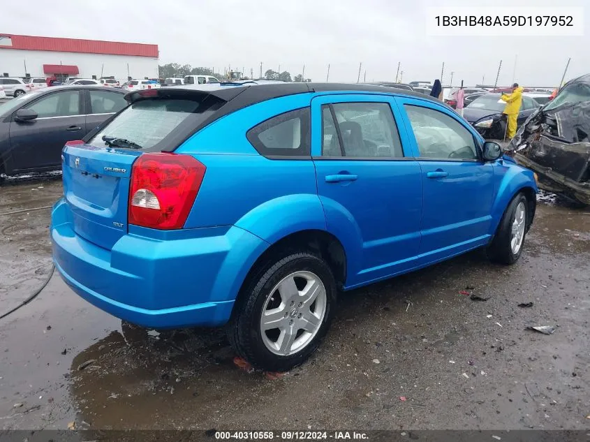 2009 Dodge Caliber Sxt VIN: 1B3HB48A59D197952 Lot: 40310558