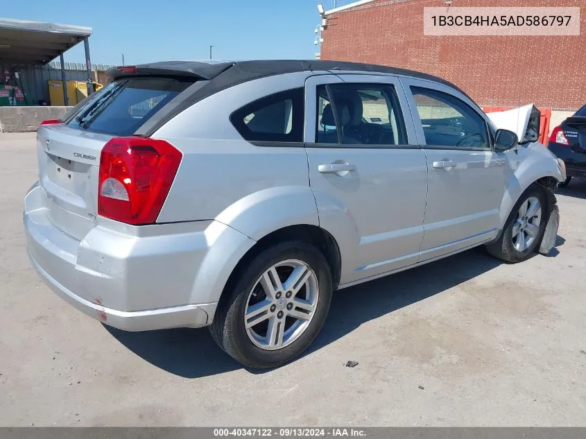 2010 Dodge Caliber Sxt VIN: 1B3CB4HA5AD586797 Lot: 40347122