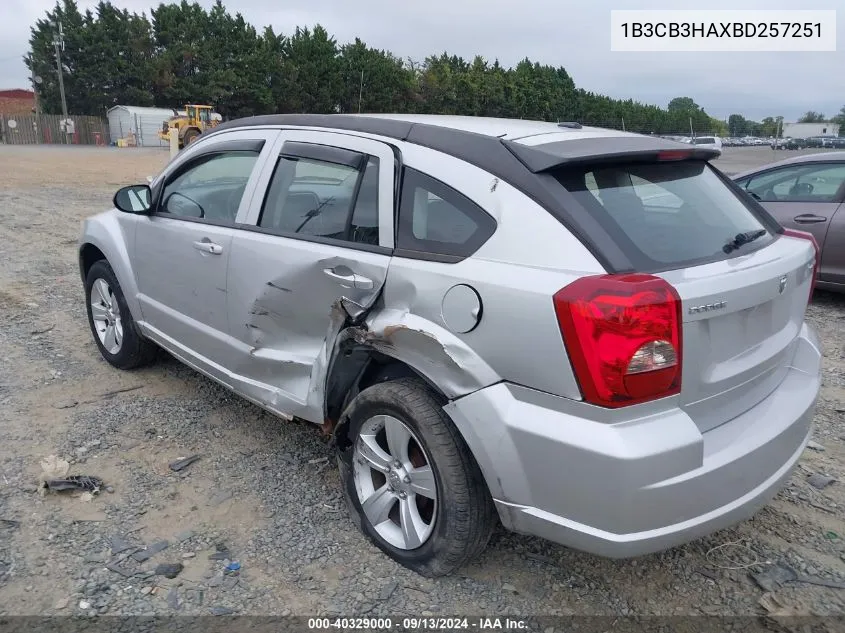 1B3CB3HAXBD257251 2011 Dodge Caliber Mainstreet