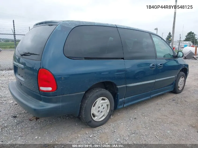 2000 Dodge Grand Caravan Se VIN: 1B4GP44R8YB548125 Lot: 40375615