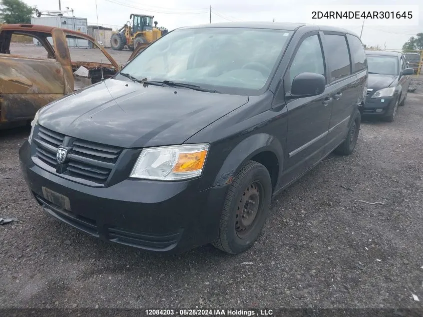 2D4RN4DE4AR301645 2010 Dodge Grand Caravan Se