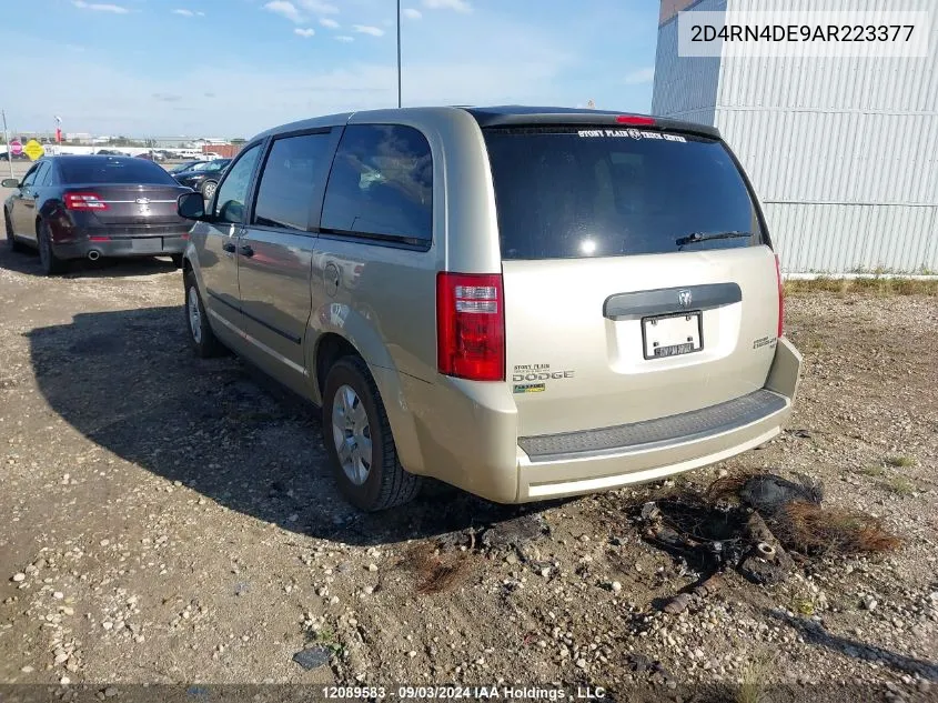 2010 Dodge Grand Caravan Se VIN: 2D4RN4DE9AR223377 Lot: 12089583