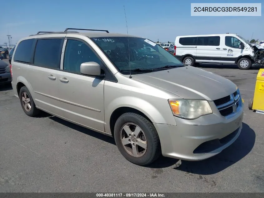 2C4RDGCG3DR549281 2013 Dodge Grand Caravan Sxt