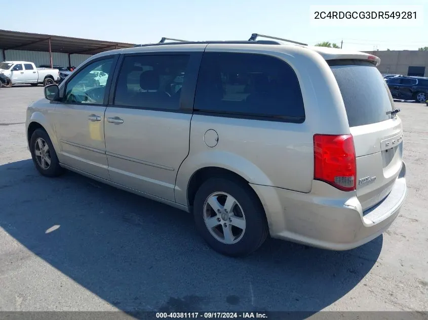 2C4RDGCG3DR549281 2013 Dodge Grand Caravan Sxt