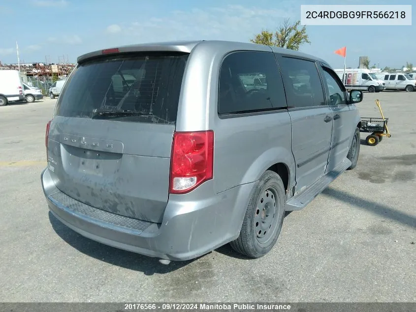 2C4RDGBG9FR566218 2015 Dodge Grand Caravan Crew