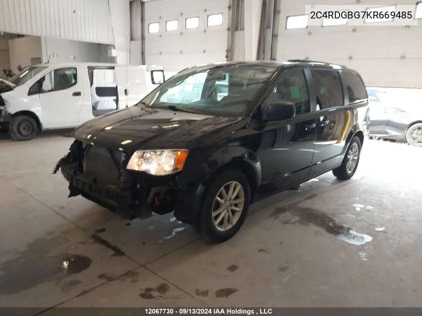 2C4RDGBG7KR669485 2019 Dodge Grand Caravan Se