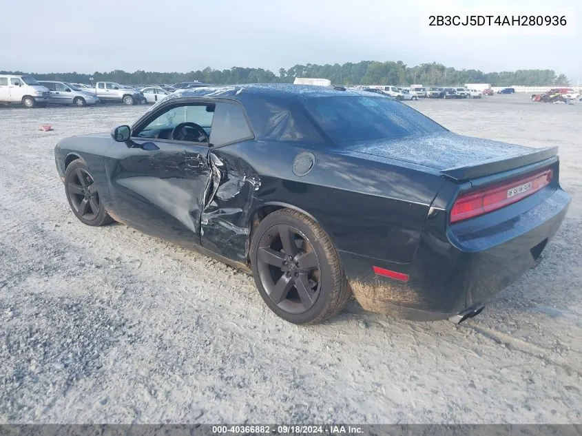 2010 Dodge Challenger R/T VIN: 2B3CJ5DT4AH280936 Lot: 40366882