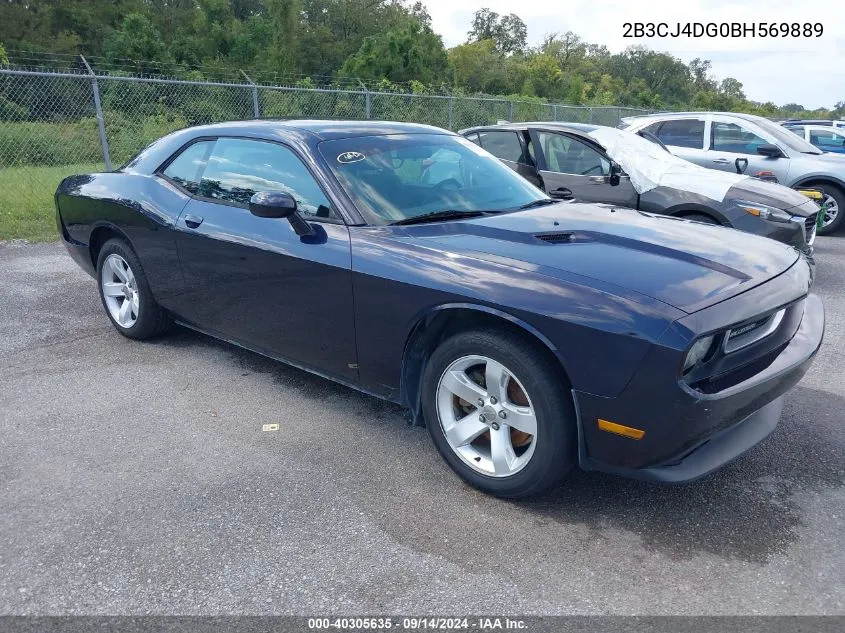 2B3CJ4DG0BH569889 2011 Dodge Challenger