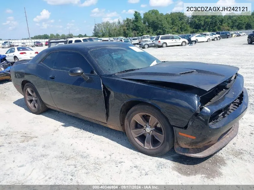 2C3CDZAGXJH242121 2018 Dodge Challenger Sxt