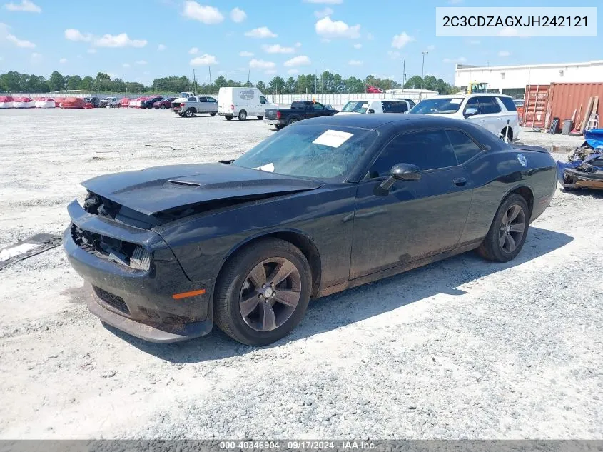 2018 Dodge Challenger Sxt VIN: 2C3CDZAGXJH242121 Lot: 40346904