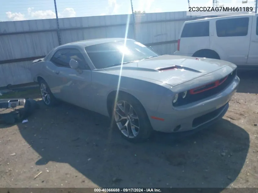 2C3CDZAG7MH661189 2021 Dodge Challenger Sxt