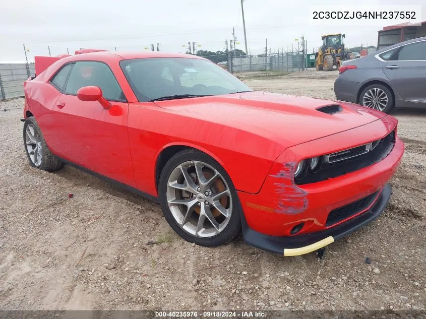 2022 Dodge Challenger Gt VIN: 2C3CDZJG4NH237552 Lot: 40235976