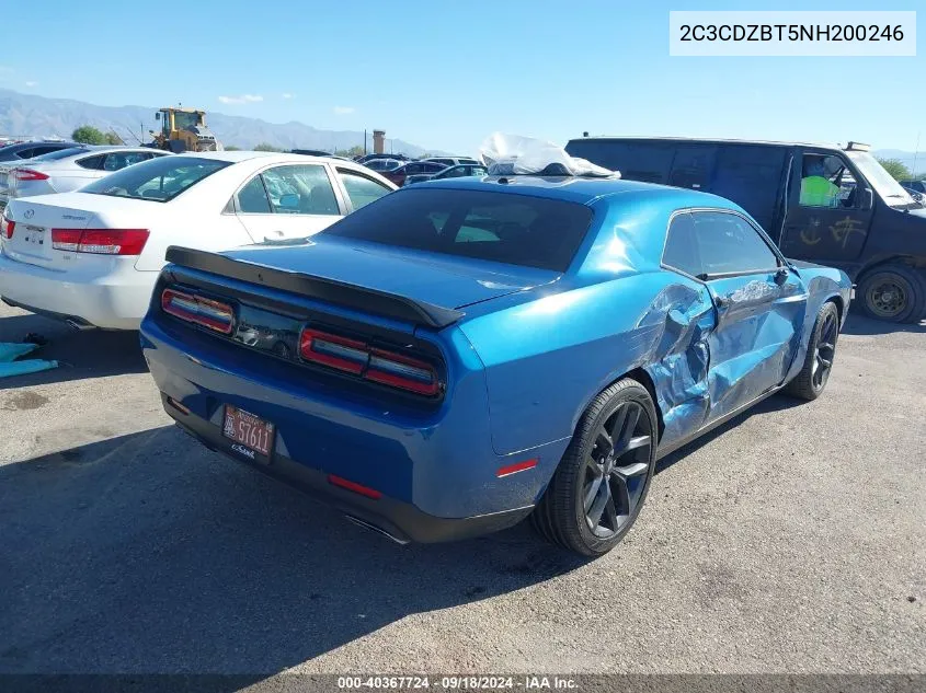 2022 Dodge Challenger R/T VIN: 2C3CDZBT5NH200246 Lot: 40367724