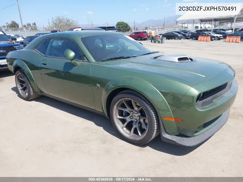 2023 Dodge Challenger R/T Scat Pack Widebody VIN: 2C3CDZFJXPH570491 Lot: 40360938