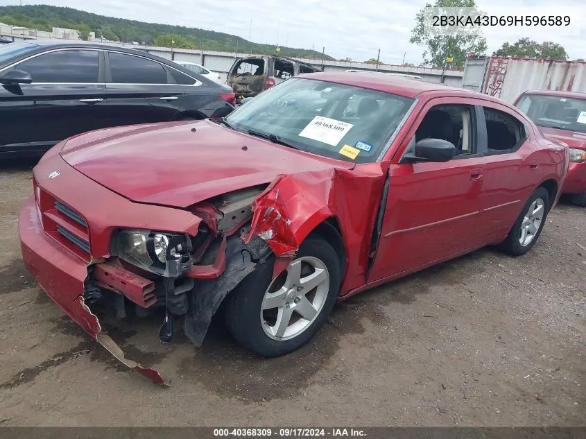 2009 Dodge Charger Se VIN: 2B3KA43D69H596589 Lot: 40368309