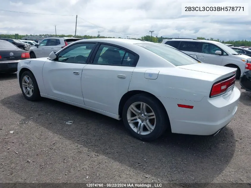 2B3CL3CG3BH578771 2011 Dodge Charger