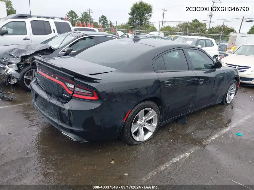 2C3CDXHGXGH346790 2016 Dodge Charger Sxt