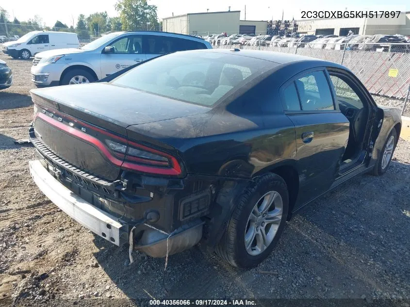 2019 Dodge Charger Sxt VIN: 2C3CDXBG5KH517897 Lot: 40356066