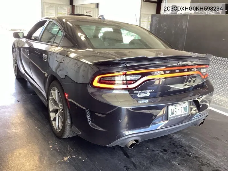 2C3CDXHG0KH598234 2019 Dodge Charger Gt