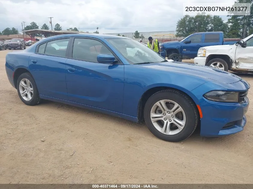 2022 Dodge Charger Sxt Rwd VIN: 2C3CDXBG7NH261377 Lot: 40371464