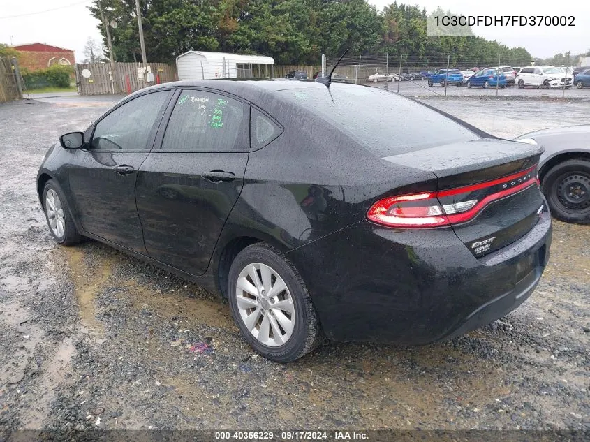 1C3CDFDH7FD370002 2015 Dodge Dart Aero