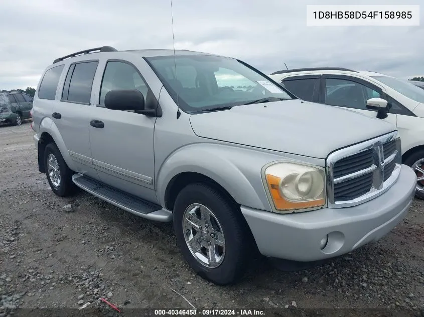 2004 Dodge Durango Limited VIN: 1D8HB58D54F158985 Lot: 40346458