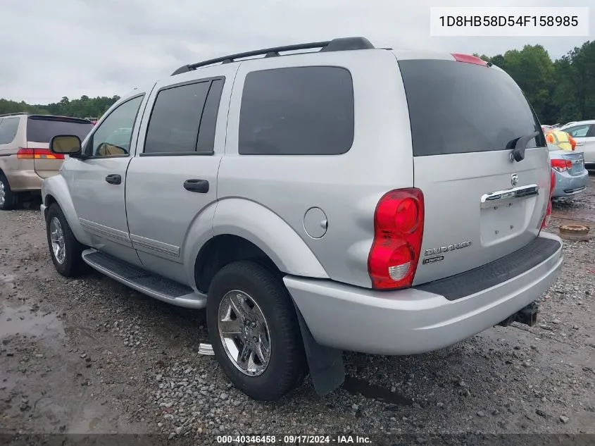 2004 Dodge Durango Limited VIN: 1D8HB58D54F158985 Lot: 40346458