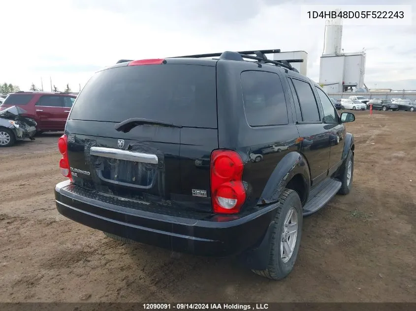 1D4HB48D05F522243 2005 Dodge Durango