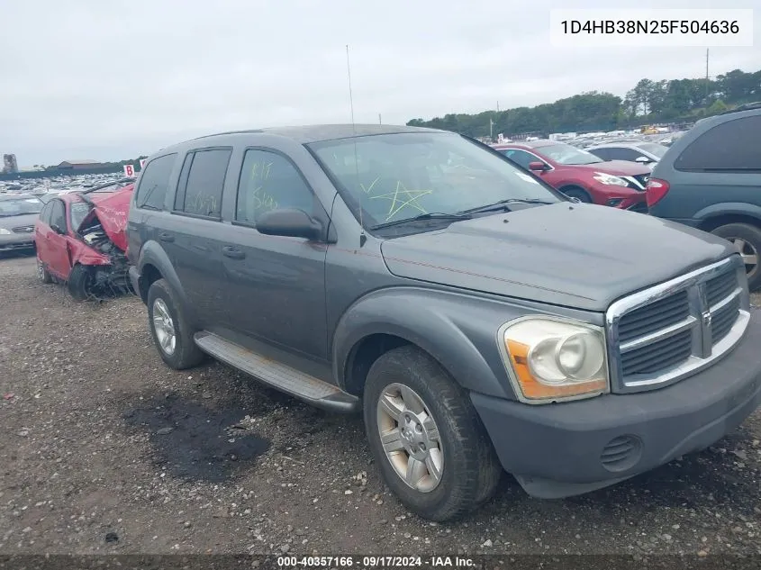 1D4HB38N25F504636 2005 Dodge Durango St