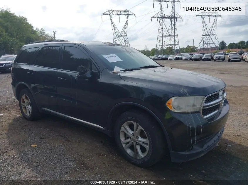 2011 Dodge Durango Crew VIN: 1D4RE4GG5BC645346 Lot: 40381928