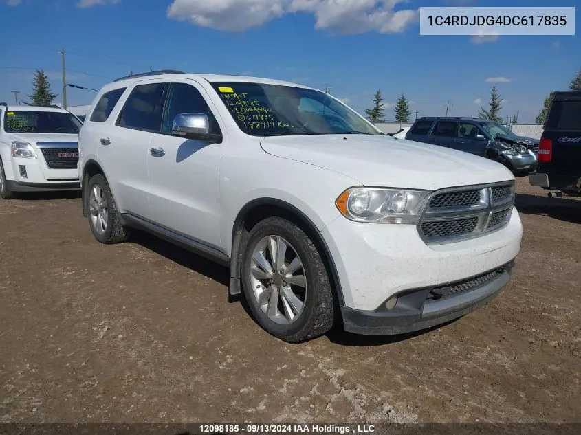 1C4RDJDG4DC617835 2013 Dodge Durango Crew