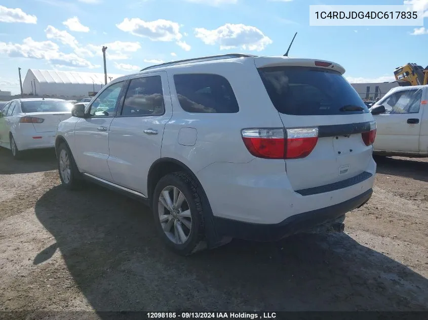 2013 Dodge Durango Crew VIN: 1C4RDJDG4DC617835 Lot: 12098185